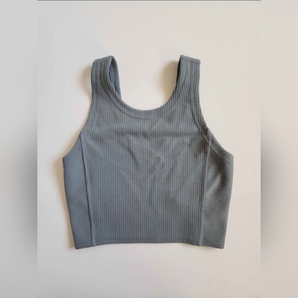 Lululemon Ribbed Softstreme Cropped Tank Size 2